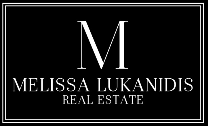 A black and white logo for a real estate company.